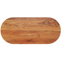 vidaXL Table Top 110x50x2.5 cm Oval Solid Wood Acacia