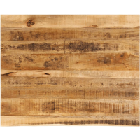 vidaXL Table Top 90x80x3.8 cm Live Edge Solid Wood Rough Mango