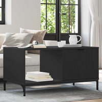 vidaXL Coffee Table Black 90 x 49 x 46 cm Engineered wood