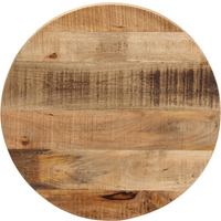 vidaXL Table Top Ø 50x3.8 cm Round Solid Wood Rough Mango
