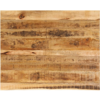 vidaXL Table Top 90x80x2.5 cm Live Edge Solid Wood Rough Mango