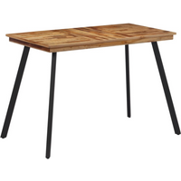 vidaXL Dining Table 120x62x76 cm Solid Wood Teak