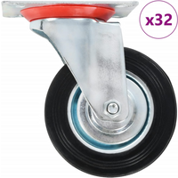 vidaXL 32 pcs Swivel Casters 100 mm