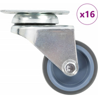 vidaXL 16 pcs Twin-wheel Swivel Casters 50 mm