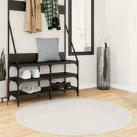 Rug OVIEDO Short Pile Cream Ø
