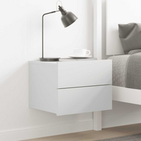vidaXL Bedside Cabinet White 40x30x30 cm Engineered Wood