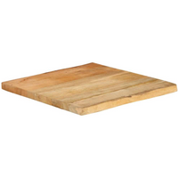 vidaXL Table Top 40x40x2.5 cm Live Edge Solid Wood Mango