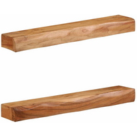 vidaXL Wall Shelves 2 pcs 80x17x8 cm Solid Wood Acacia