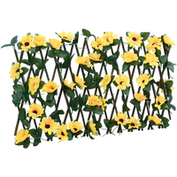 vidaXL Artificial Ivy Trellis Expandable Yellow 180x20 cm