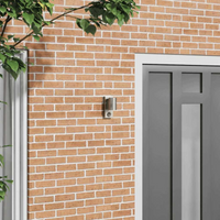 vidaXL Outdoor Wall Light Silver 6.5 x 10.5 x 16 cm Stainless steel
