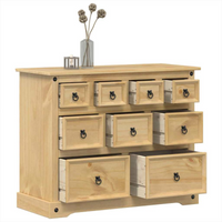vidaXL Chest of Drawers Corona 101x45x82 cm Solid Wood Pine
