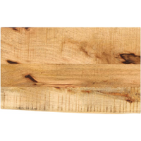 vidaXL Table Top 40x30x2.5 cm Live Edge Solid Wood Rough Mango