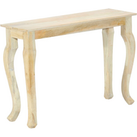 vidaXL Console Table 110x35x77 cm Solid Mango Wood