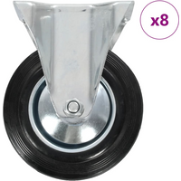 vidaXL 8 pcs Fixed Casters 160 mm