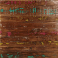 vidaXL Table Top 70x70x3.8 cm Square Solid Wood Reclaimed