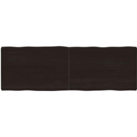 vidaXL Table Top Dark Brown 180x60x(2-6) cm Treated Solid Wood Live Edge