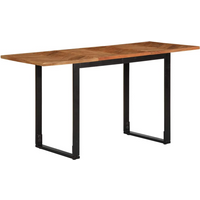 vidaXL Dining Table 140x70x75 cm Solid Wood Acacia