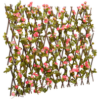 vidaXL Artificial Ivy Trellis Expandable Dark Pink 180x60 cm