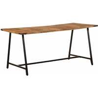 vidaXL Dining Table 160x80x75 cm Solid Wood Mango