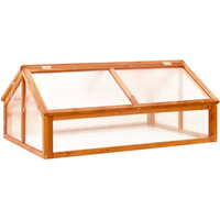 vidaXL Greenhouse Brown 114x80x50 cm Firwood