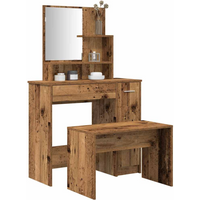 vidaXL Dressing Table Set Old Wood Engineered Wood