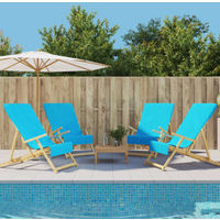 vidaXL Beach Towels 4 pcs Turquoise 60x135 cm Fabric 400 GSM