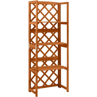 vidaXL Trellis with Shelves 55x30x140 cm Solid Fir Wood