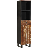 vidaXL Bathroom Cabinet 38x33x160 cm Solid Wood Reclaimed