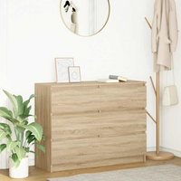 vidaXL Sideboard Sonoma Oak 100x35x76 cm Engineered Wood