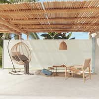 vidaXL Patio Retractable Side Awning 180x600 cm Cream
