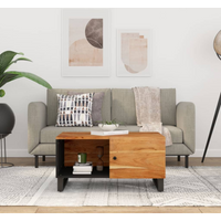 vidaXL Coffee Table 80x50x40 cm Solid Wood Acacia&Engineered Wood