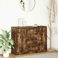 vidaXL Sideboard with Drawers Smoked Oak 100.5x35x76 cm Engineered Wood
