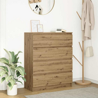 vidaXL Sideboard Artisan Oak 80x35x99 cm Engineered Wood