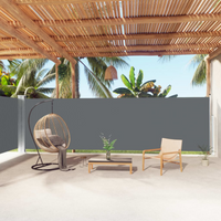 vidaXL Retractable Side Awning Anthracite 180x1000 cm