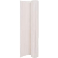 vidaXL Double-Sided Garden Fence 110x300 cm White