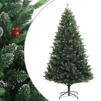 Artificial Hinged Christmas Tree with Berries
