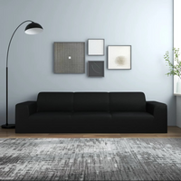 4-Seater Stretch Couch Slipcover Polyester Jersey