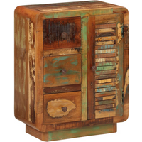 vidaXL Sideboard with 3 Drawers 55x30x70 cm Solid Wood Reclaimed