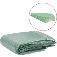 vidaXL Greenhouse Replacement Cover (36 m²) 300x1200x200 cm Green