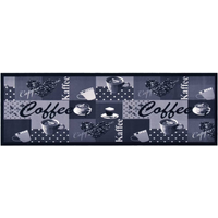 vidaXL Kitchen Carpet Washable Coffee Blue 60x300 cm