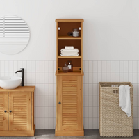 vidaXL Bathroom Furniture Set with Shelf VIGO Brown and Honey brown