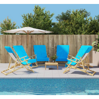 vidaXL Beach Towels 6 pcs Turquoise 60x135 cm Fabric 400 GSM