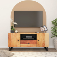 vidaXL TV Cabinet 105x33.5x46 cm Solid Wood Acacia&Engineered Wood