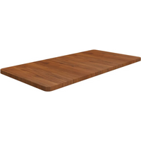 vidaXL Bathroom Countertop Dark Brown 100x50x2.5cm Treated Solid Wood