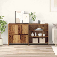 vidaXL Sideboards 2 pcs Old wood 70 x 41 x 75 cm Engineered wood