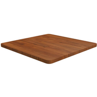 vidaXL Square Table Top Dark Brown 60x60x2.5cm Treated Solid Wood Oak