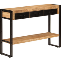 vidaXL Console Table 110x30x76 cm Solid Wood Mango