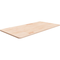 vidaXL Bathroom Countertop 100x50x1.5 cm Untreated Solid Wood