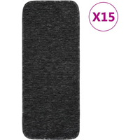 vidaXL Anti Slip Stair Mats 15 pcs 60x25 cm Anthracite Rectangular