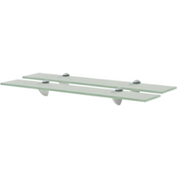 vidaXL Floating Shelves 2 pcs Glass 60x10 cm 8 mm